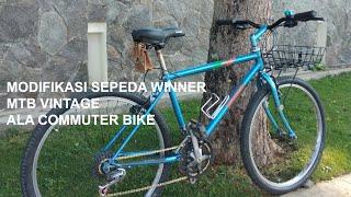 vintage commuter bicycle : modifikasi sepeda winner mtb jadul ala sepeda gowes jepang