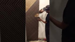 Pvc Charcoal Louvers Install #shots #yotubeshorts