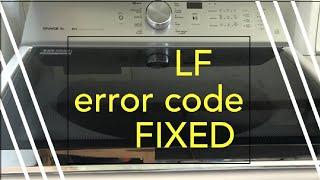 Quick Fix: LF Code or No water