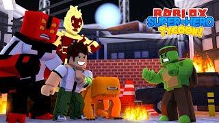 Roblox - WAR WITH BEN 10! - SUPERHERO TYCOON W/ TINYTURTLE