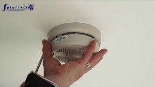 Removing a BRK 770MRL or 770MBX Ionisation Smoke Alarm