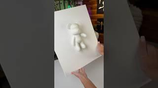 Making a BEAR BRICK 3D Wall ART #diycrafts #diy #tutorial #homedecor #craftyhome #handmade
