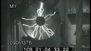 Mad Scientist Plays with Electricity