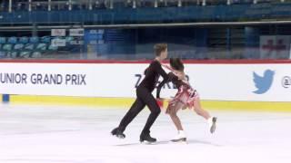 2015 ISU Junior Grand Prix - Zagreb Free Dance Darya POPOVA / Volodymyr NAKISKO UKR