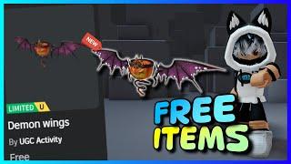 New FREE LIMITED UGC items , How to get FREE UGC LIMITED ITEMS Demon wings on ROBLOX - Roblox