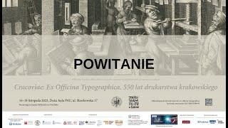dr Agnieszka Fluda-Krokos, prof. dr hab. Jan Ostrowski - Powitanie: Międzynarodowa konferencja...