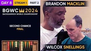 Backgammon World Championship 2024 - DAY 8, Stream 1 P2 - Main Second Chance Final