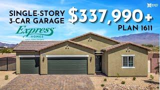 Check out this Single-Story 3-Car Garage Home for Sale in Pahrump, NV DR Horton Riverstone Plan 1611