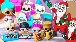 SANTA CLAUS IS MADE OF PAPER LOL SURPRISE Dolls IN KINDERGARTEN! Funny DOLLS CARTOONS DARINELKA