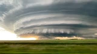 Massive Storm Cell Forms Over Lansford, North Dakota