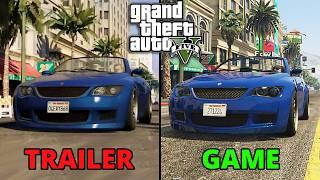 GTA 5 VS First Trailer - Comparison