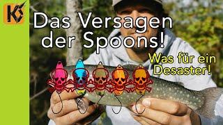 Das Versagen der Spoons - der grauenhafte Alltag im Leben eines Anglers - Forellensee Forellenangeln