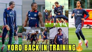 RECOVERY TRAINING! Leny Yoro Joins International Break Training Ahead Of Weekend Clash.