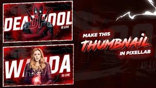 How to Make EFX Thumbnail || Pixellab Tutorial || Yt Tech Upendra 