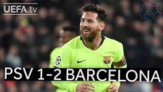 PSV 1-2 BARCELONA #UCL HIGHLIGHTS