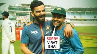 Virat Kohli forgives and did this when Mehdi Hasan apologized for fighting in ind vs ban test