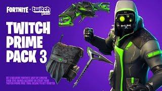 HOW to GET THESE *NEW* SKINS for FREE in FORTNITE! NEW TWITCH PRIME PACK 3 RELEASE DATE in FORTNITE?