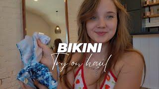 4K BIKINI Cute TRY ON with Mirror View! | Natural Petite Body TryOn | Sable Heart