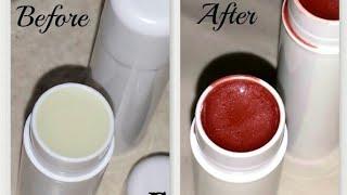 #diy tinted lip balm||how to make lip balm at home|sherag skin care|Vaseline lip balm