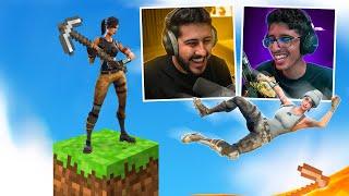 فورتنايت و ماينكرافت مع بعض ( ماب ون بلوك  )