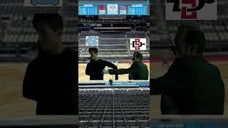 This.. is… March? #collegebasketball #marchmadness #unc #sdsu #aztecs #tarheel #sportstar #chinstrap