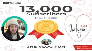 13K Subscribers | THANK YOU | GREETINGS From YT FRIENDS | Jelene Official Vlogs