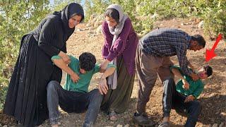 "A dangerous incident"  Reza's suffocation in a fight with Susan's husband 