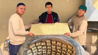 Popular Street Food of Uzbekisan | PARMUDA SAMOSA | Samosa folding