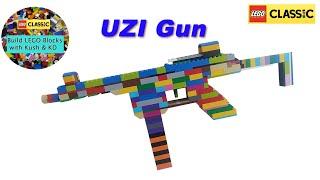 LEGO UZI Submachine Gun || LEGO 11005 || MOC || Building Instructions Ideas (LEGO Gun:- 20)