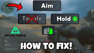 DELTA FORCE CAN'T FIND HOLD OR TOGGLE AIM SETTINGS (EASY FIX)