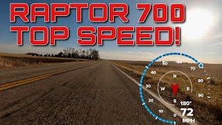 2019 Yamaha Raptor 700 Top Speed!