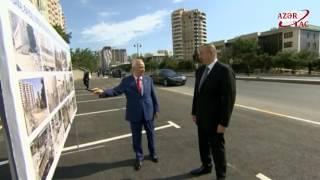 President Ilham Aliyev viewed newly built park in Yasamal district