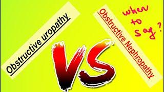 OBSTRUCTIVE UROPATHY & OBSTRUCTIVE NEPHROPATHY / DM TOPICS / VIDEO 220