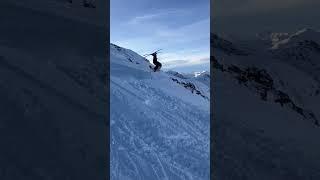 Man Falls While Attempting a Skiing Flip