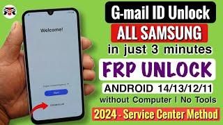 SAMSUNG FRP BYPASS 2024 (100% DONE) Android 13-14 New Security 2024️Frp Lock Removal | Frp Unlock