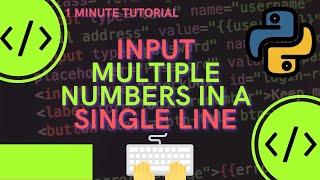 In Python, You can insert multiple input in one line #shorts