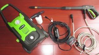 Review..  Greenworks 1600 psi Electric Pressure Washer