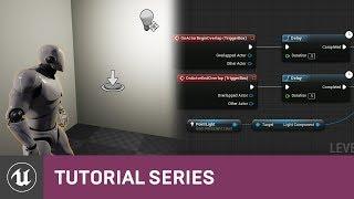 Intro to Blueprints: Toggling a Light with the Level BP | 03 | v4.8 Tutorial Series | Unreal Engine