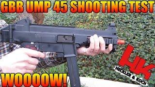 HK UMP 45 GAS BLOWBACK Shooting Test (Airsoft)!: Chrono/Accuracy/Damage Test!