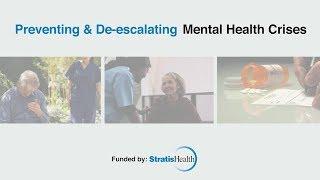 Older Adult Mental Health Training - Prevention and De-escalation