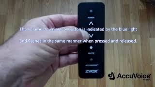 ZVOX AV100 Remote Functions With Captioning