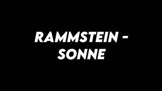 Rammstein - Sonne (Lyrics)