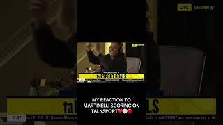 Martinelli goal vs Real Madrid Reaction  #football #arsenal #martinelli