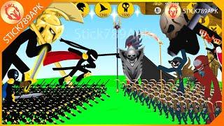 MEGA GRIFFON GOLDEN SHADOWRATH, XIPHOS VS DARK DEMON FINAL BOSS | Stick War Legacy Mod | Stick789Apk