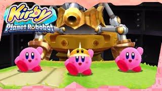 Kirby Planet Robobot Walkthrough ᴴᴰ | Level 1 (All Code Cubes & Rare Stickers)