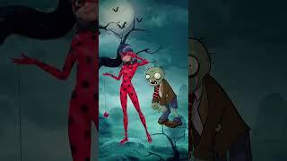 Miraculous characters in zombie mode #miraculous #shorts #youtubeshorts #miraculousedits #tiktok