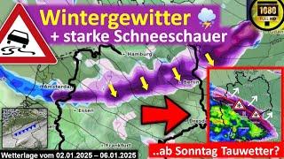 Wintergewitter + starke Schneeschauer durch Polartief am Freitag - ab Sonntag Tauwetter?