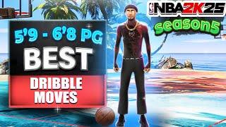 SEASON 5 BEST DRIBBLE Moves for ALL guards ! 5'9 - 6’8 PGs  NBA 2k25 INSANE movement