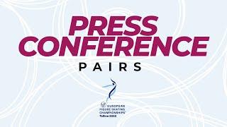 Small Medals & Press Conference | Pairs Short Program | ISU European Figure Skating Champs 2022