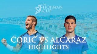 Borna Ćorić vs Carlos Alcaraz (Croatia vs Spain) Hopman Cup